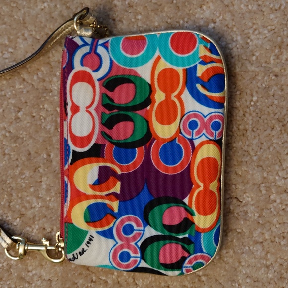 Coach multi-color wristlet - Picture 6 of 7